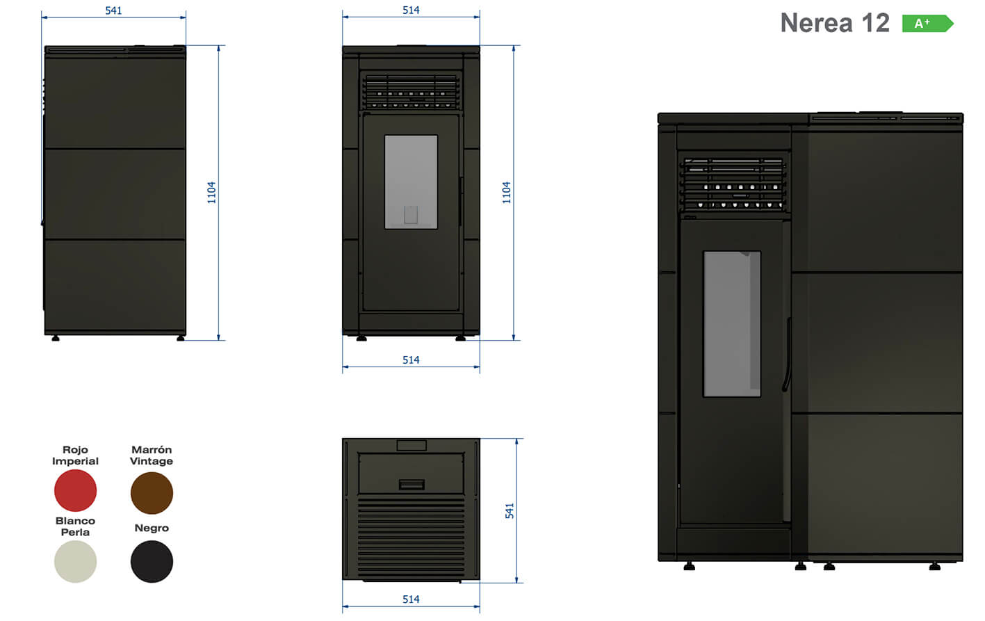 Estufa Nerea 12 medidas