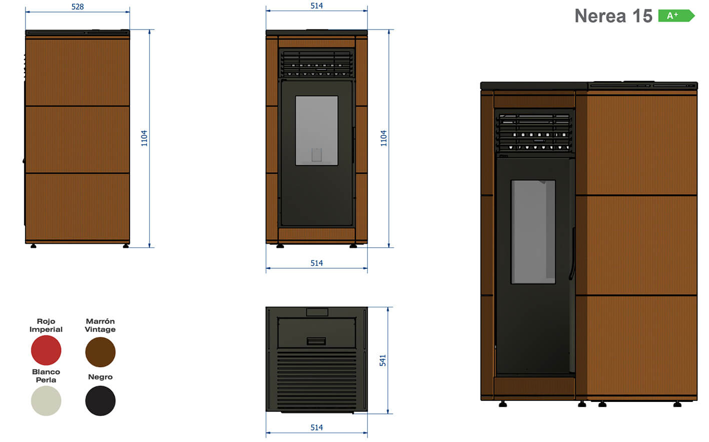 Estufa Nerea 15 medidas